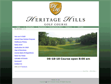 Tablet Screenshot of heritagehillsgolfcourse.com